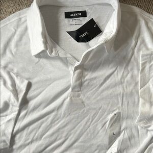 Alfani Men's Classic White Polo Shirt